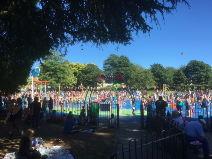 Victoria Park Splashpad, Cardiff