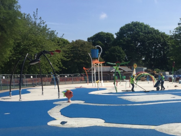 Victoria Park Splashpad, Cardiff